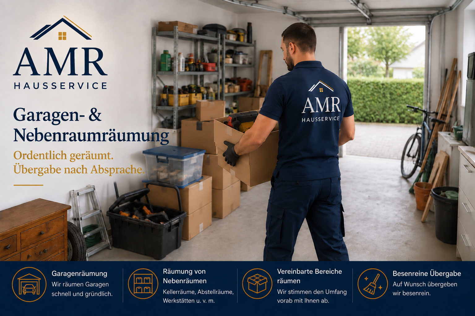 Garagen- und Nebenraumräumung durch AMR Hausservice